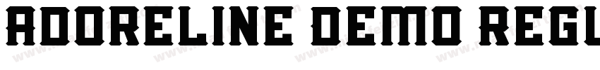 Adoreline Demo Regul字体转换